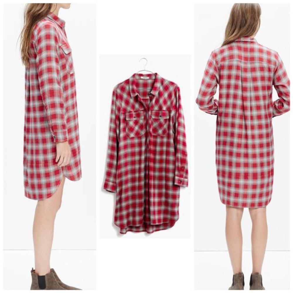 Madewell flannel dress